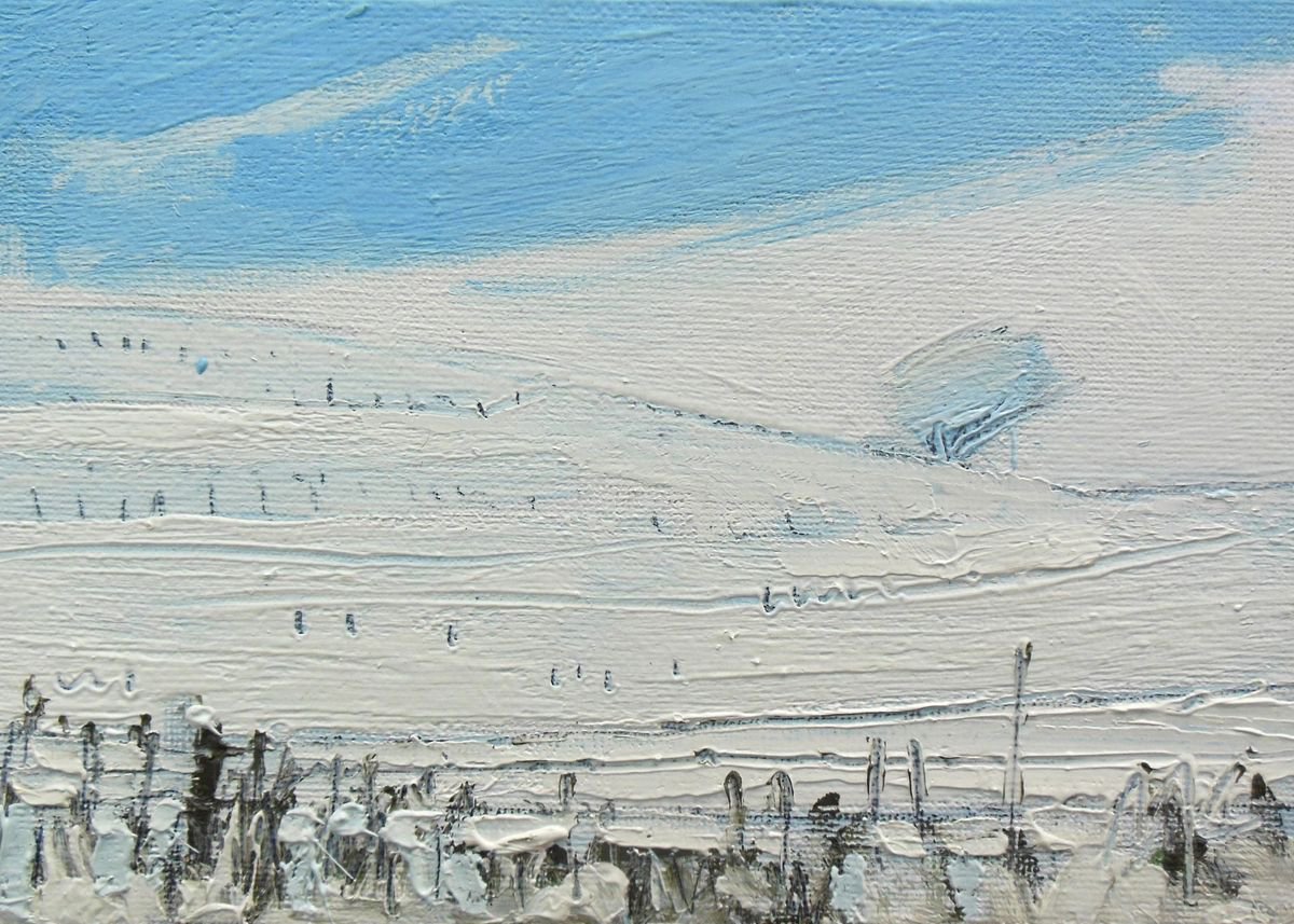 Winter Fields and Blue Sky by Ben McLeod