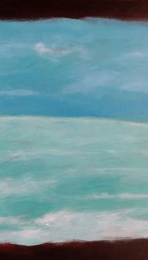 Breath. Seascape painting by ZheKa