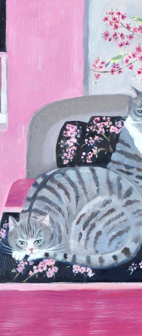 Cats at home by Mary Stubberfield