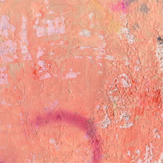 Soul Visiting - Abstract Textured Painting  by Kathy Morton Stanion