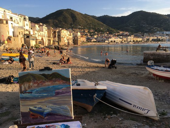 Cefalu beach