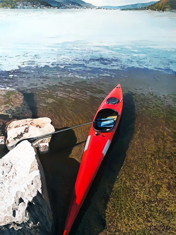 A Red Kayak