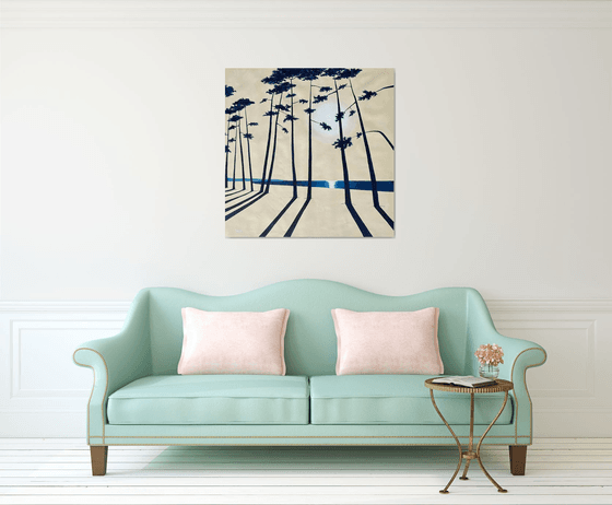 Cap Coz indigo 100x100
