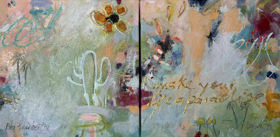 Make your life a paradise No.4 (diptychon)