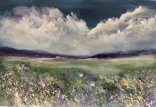 Purple Haze On Dartmoor by Maxine Anne  Martin