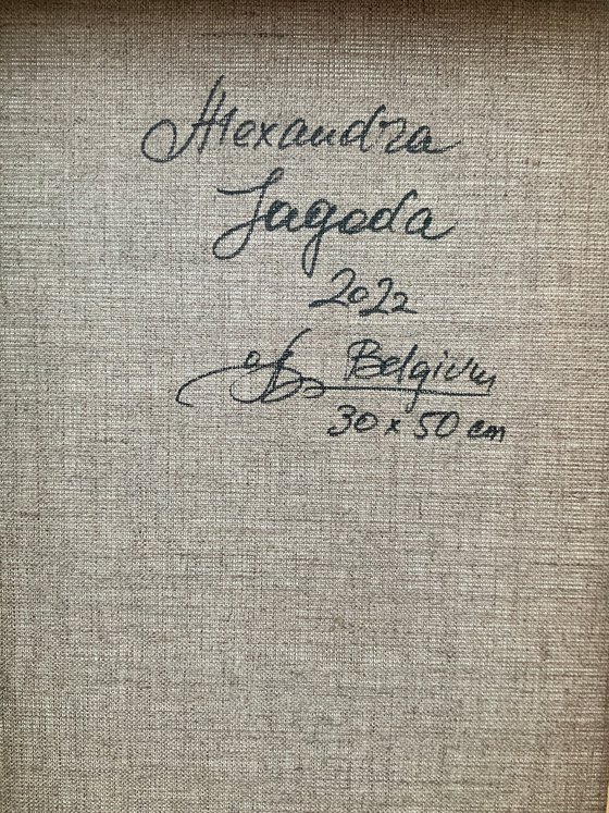 Blue Wildflowers on the Hillside