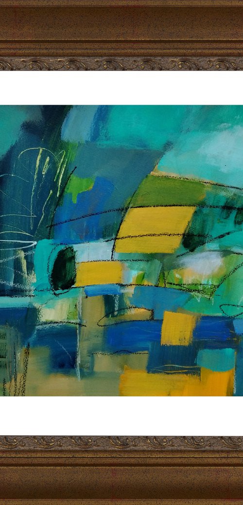 Abstract Hampshire Landscape VII by Jan Rippingham