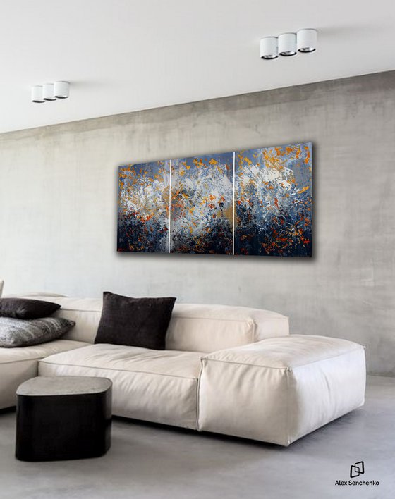 150x75cm. / abstract painting / Abstract 1142