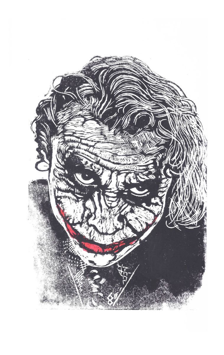The Joker - Black and Red by Steve Bennett