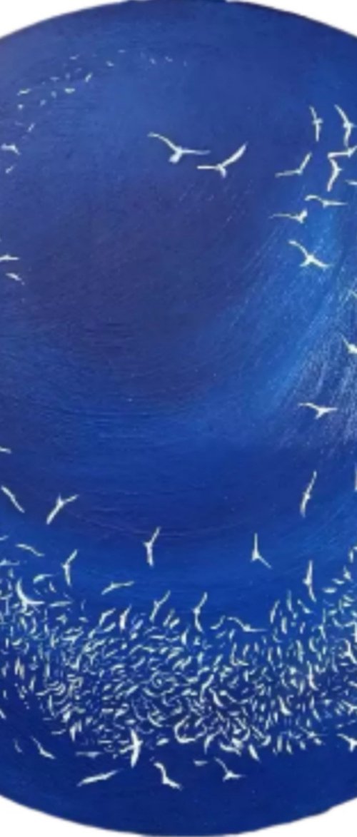 Circle of Soul Birds 1 - circular, gorgeous by Mel Graham