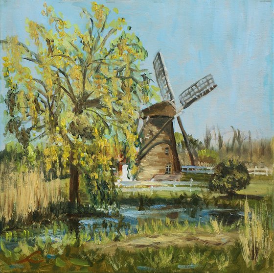 Spring windmill in Maasluis