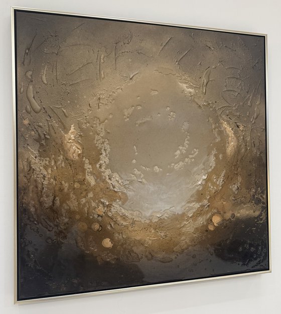 Gold Original Abstract Painting | Warm Earth
