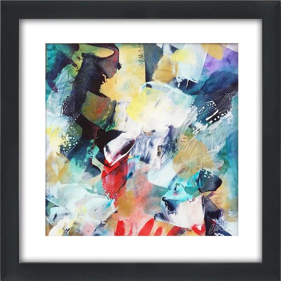 Abstraction #12 - Framed and ready to hang - original abstract painting