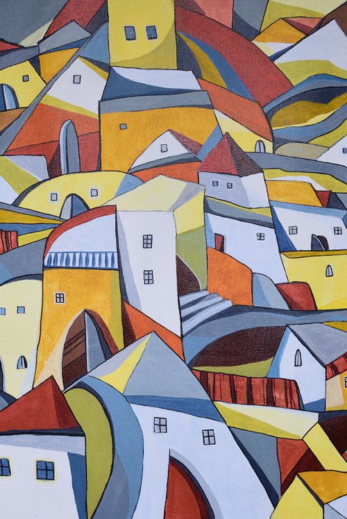 The Sunny Old Town by Aniko Hencz