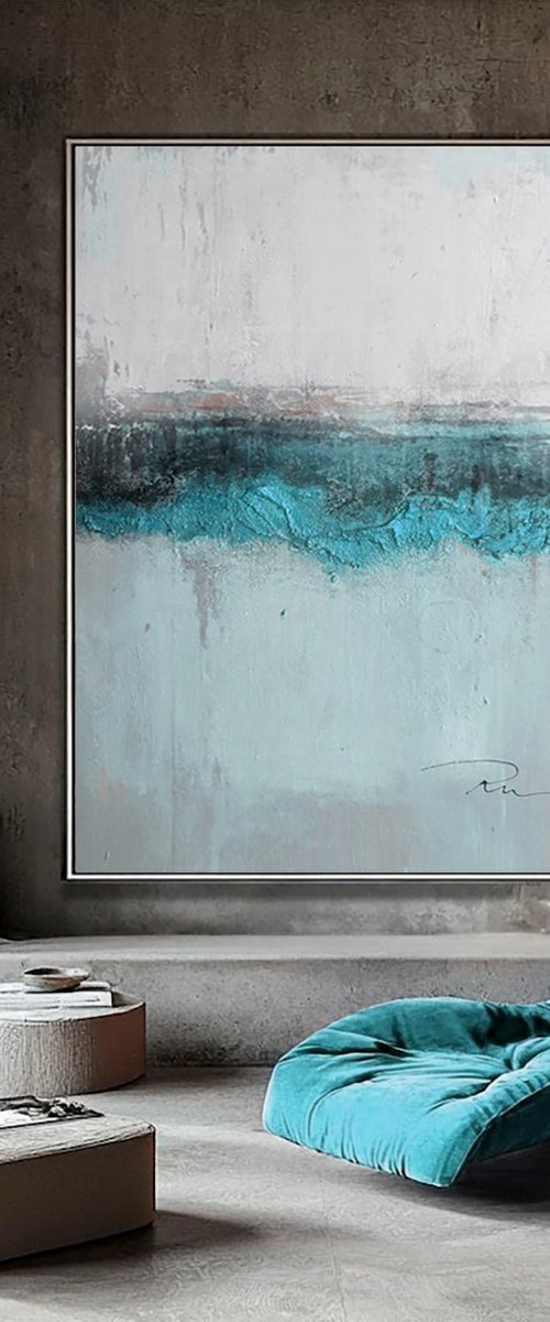 Abstract Turquoise Texture by Indie Ru