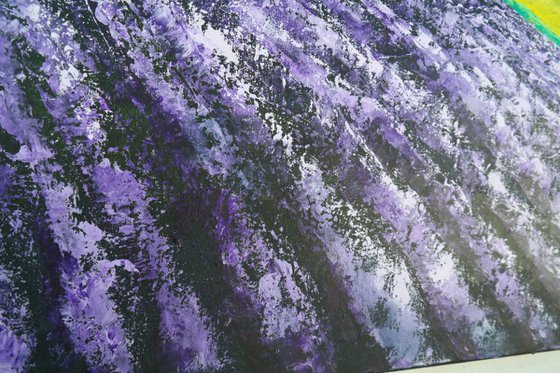 The Lavender and the storm - Fields and Colors Series- EXTRA LARGE