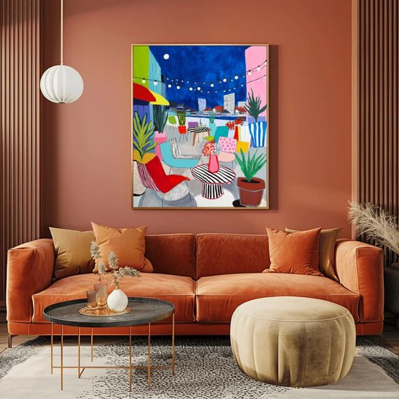 Colorful Summer Terrace