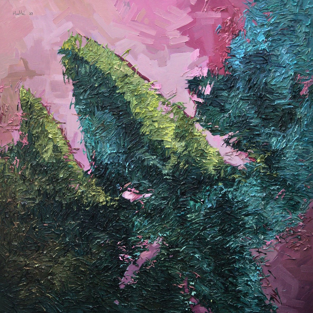 Flowering 74 By Olena Horhol, 31 X 31, Artwork For Sale On Artfinder
