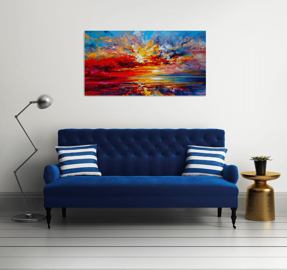 Abstract morning seascape