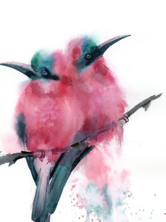 Bee Eaters - Diptych