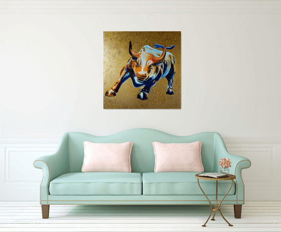 Charging Bull on Wall Street