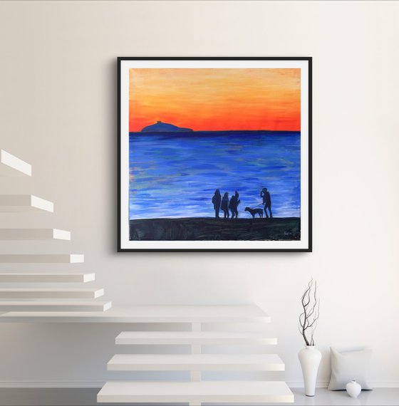 Sunset on the beach