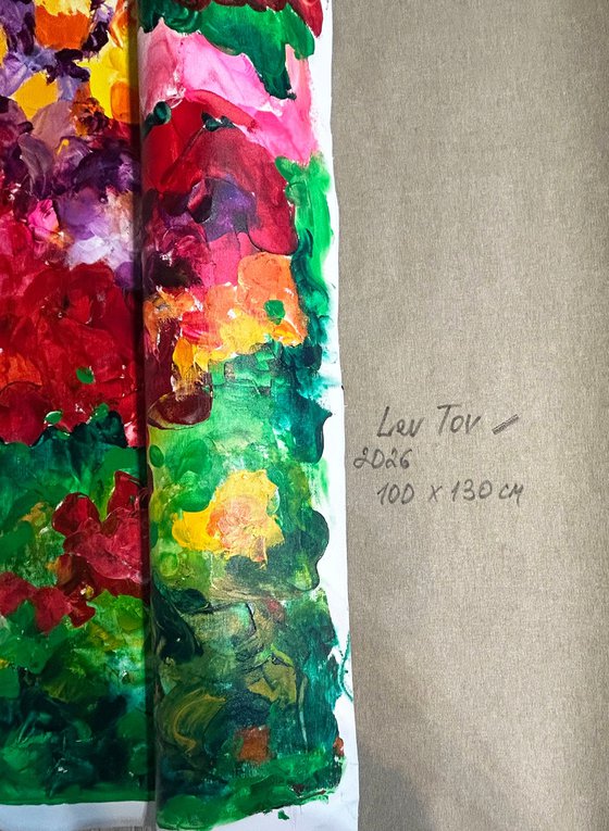 "Riot of flowers in summer"