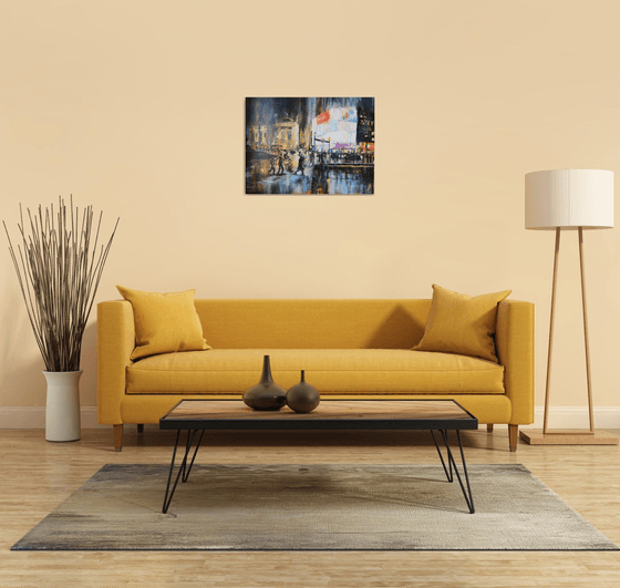 Contemporary wall art ''Piccadilly Circus''