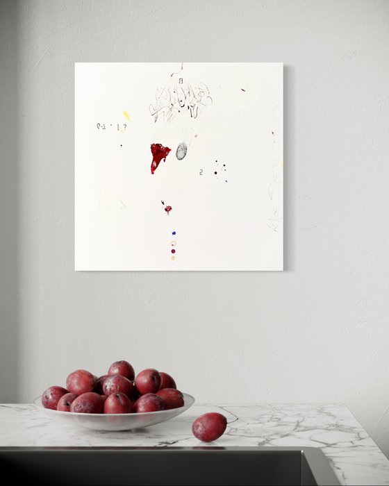 Crimson floats softly