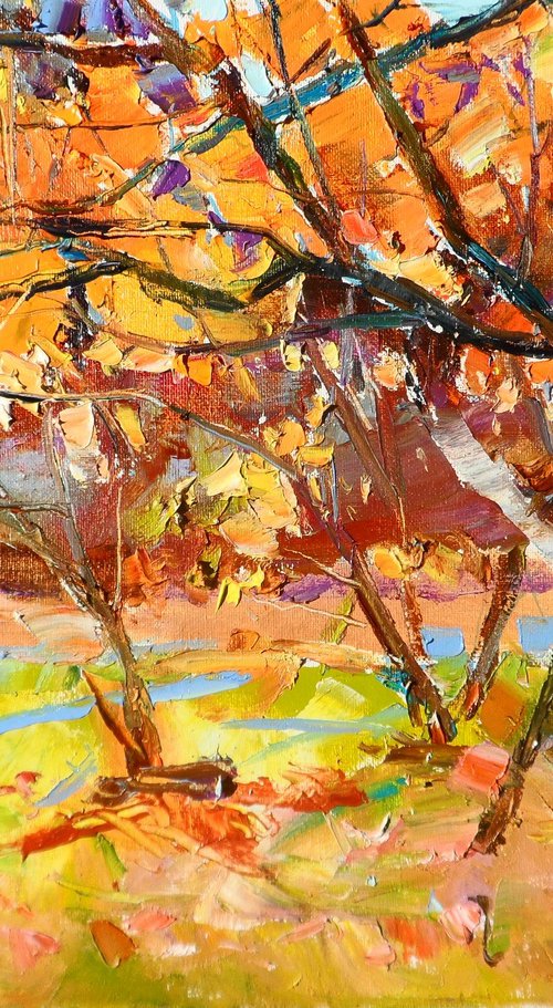 " Autumn in the garden  " by Yehor Dulin