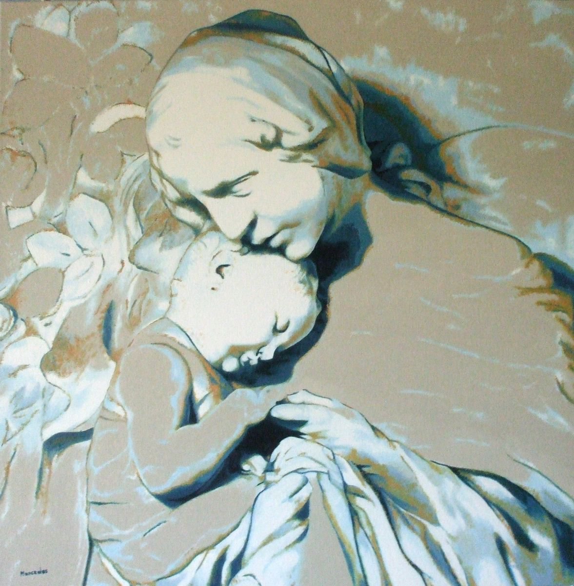 Inspire de la Madone avec l’Enfant de Canonica by Mercedes Soret