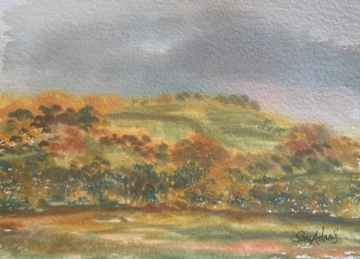 Melbury hill by Samantha Adams professional watercolorist