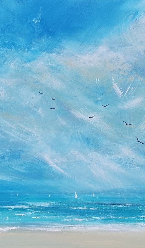 Fly With Me -  Seascape by Mel Graham