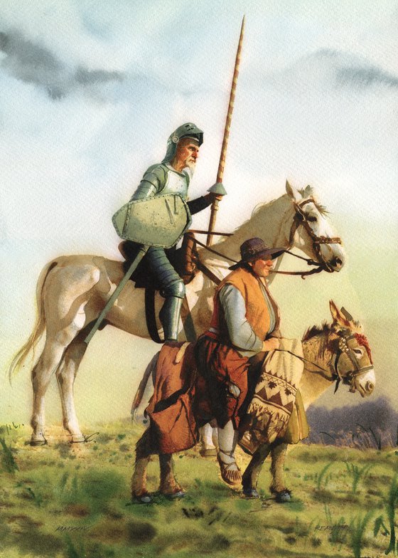 Don Quixote and Sancho Panza XIX