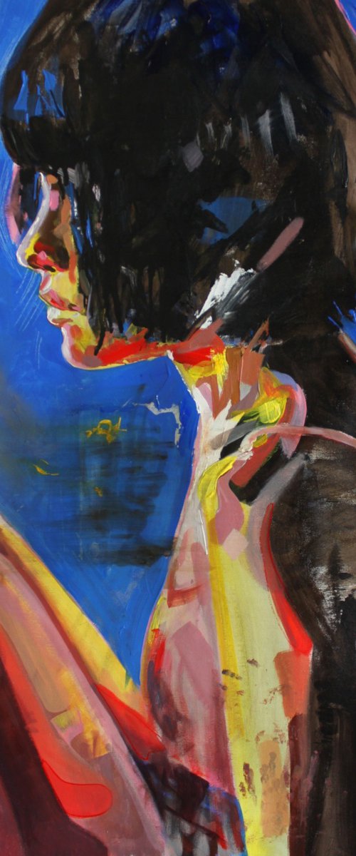 Sitting by the fire by Iryna Tymkul