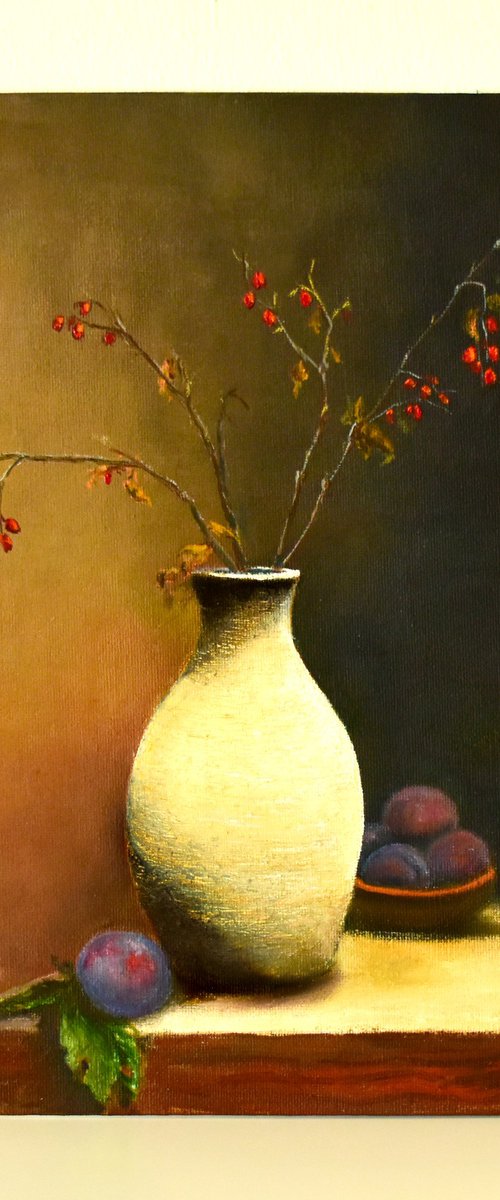 Branches, Plums, and Silence by Dmytro Lysenko