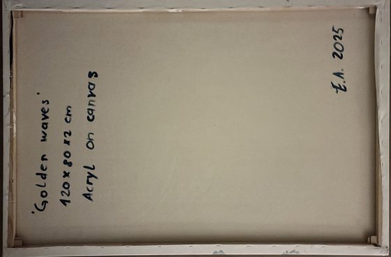 Golden waves 80x120x2 cm