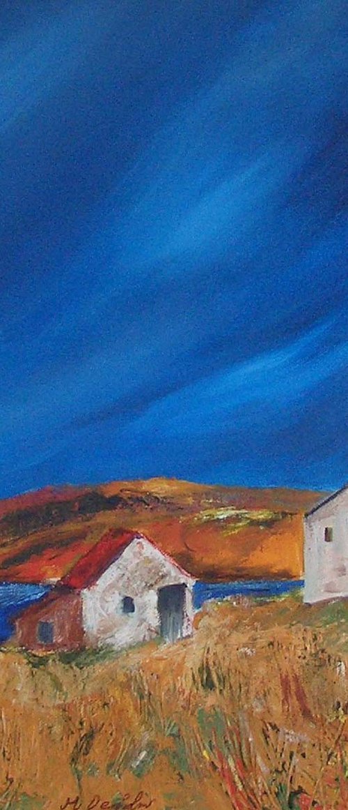 Croft at Loch Seaforth by Margaret Denholm