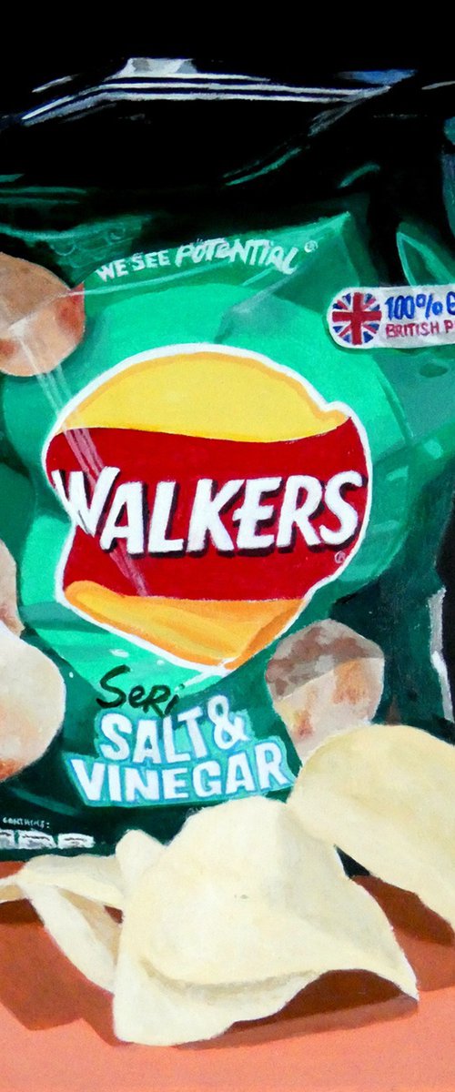 Walkers salt and vinegar crisps by Tim Treagust