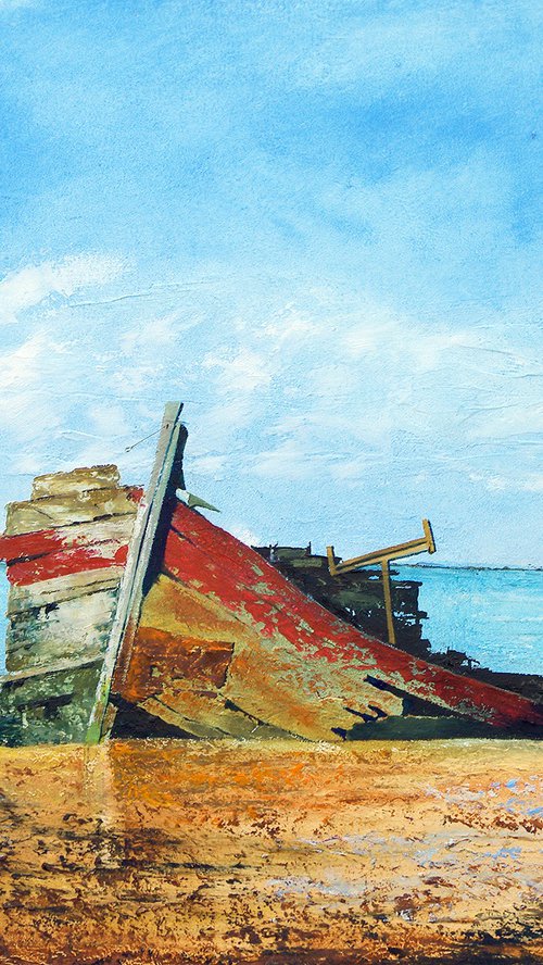 RETIRED BARGE by Richard Manning