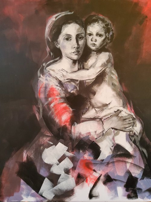 Madonna and child 14 by Marina Del Pozo