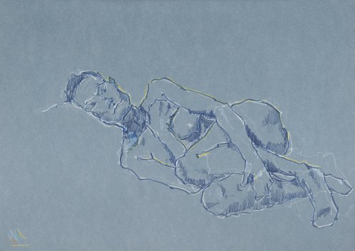 Figure on Blue by David Foster