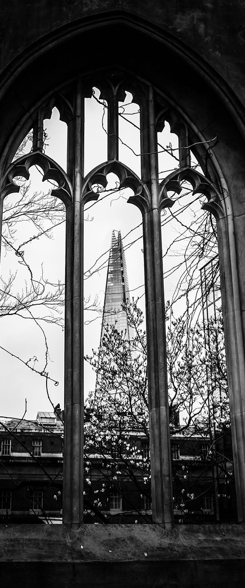 Church window :The Shard  (Limited edition  5/20) 12X18 by Laura Fitzpatrick