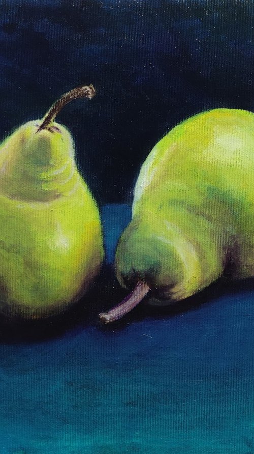 Green pears by Francesca Licchelli