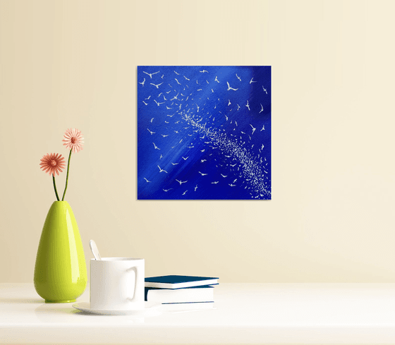 Soul Birds 3 - seascape, blue, small, gorgeous