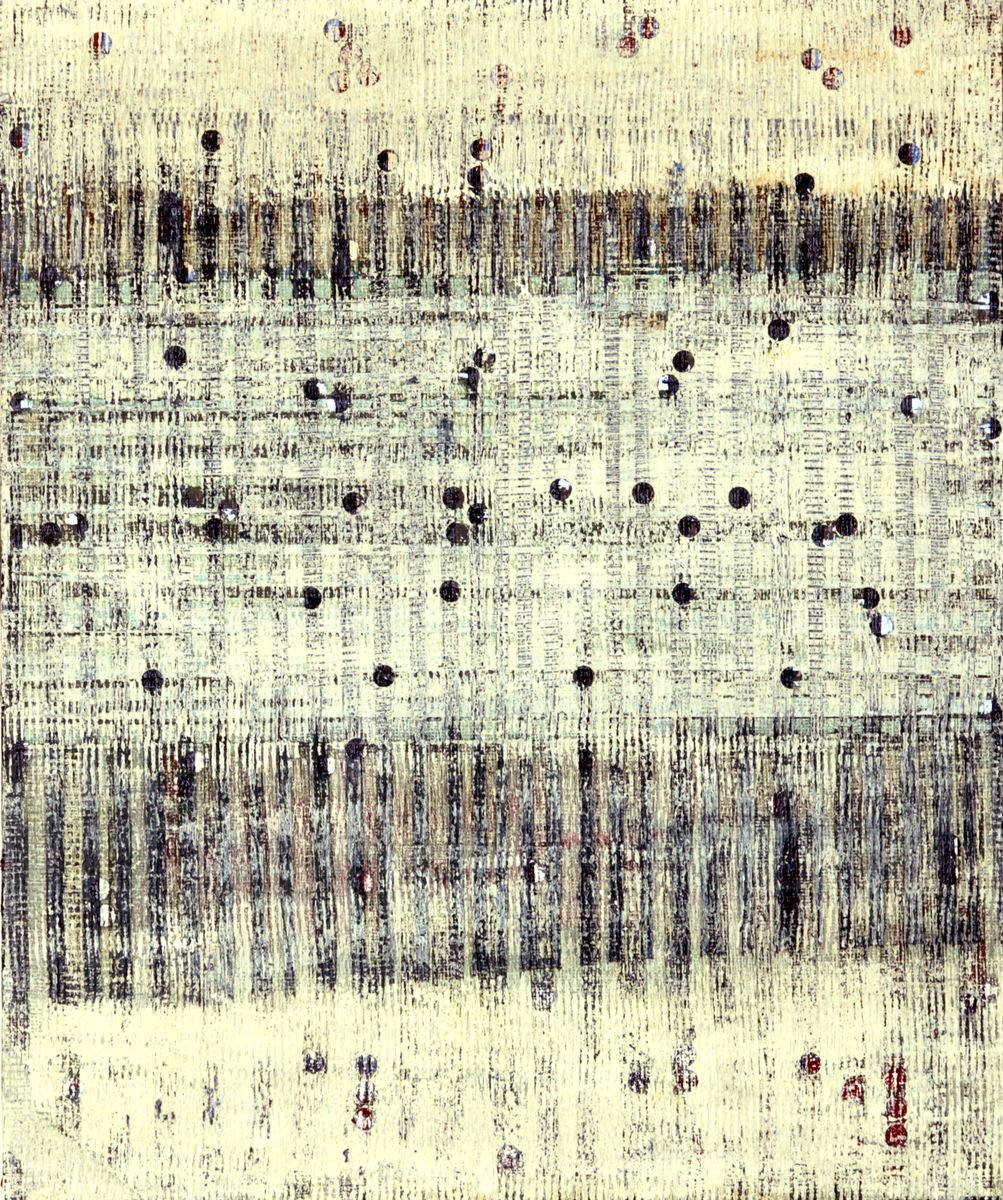 Abstract Acrylic Painting By Petr Strnad, 10 X 12", Bright Light, Original Artwork