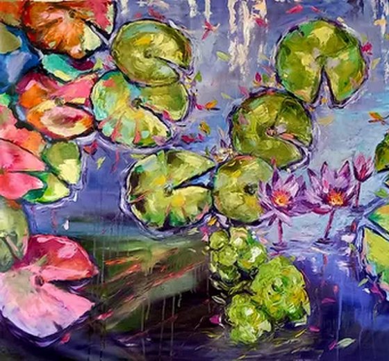 Water lilies at fall
