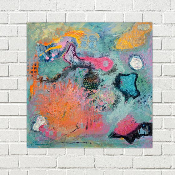 TRAVEL | ORIGINAL ABSTRACT PAINTING, ACRYLIC ON CANVAS