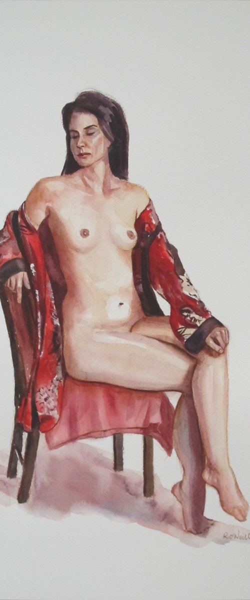 Draped female nude by Rory O’Neill