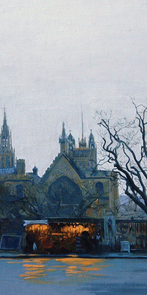 Rain. Westminster Abbey by Simon Kozhin
